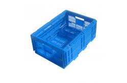 China Lightweight Foldable Plastic Container 600*400 Mm Virgin Polypropylene Foods Loading supplier