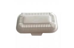 China Hotel Biodegradable 600ml Corn Starch Tableware Disposable Clamshell Containers supplier