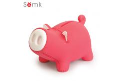 China Custom Pink Piggy Bank Non Phthalate PVC Vinyl Material ISO BSCI Approved supplier