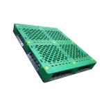 Green Single Faced Industrial Plastic Pallets 48X40 Dynamic Load 1500Kg for sale