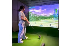 China 3d Projection Indoor Infrared Induction Golf Simulation Trainer Golf Simulator supplier
