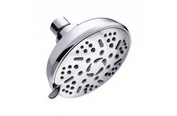China 9 Spray 4.5 Inch Single Wall Mounted Shower Head Adjustable Ball Joint supplier