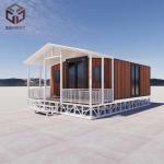 Grade 8 Earthquake Resistance Luxury Prefabricated House with Customizable Roof Design for sale