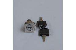 China Plastic Key Cap Chrome plating  Black Metal Cabinet Locks supplier