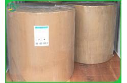 China 80G 95G 100G 110G Unbleached Brown Kraft Paper Roll With Recycled Pulp supplier