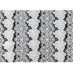 White Floral Guipure Heavy Embroidered Lace Fabric For Dress SGS Verified for sale