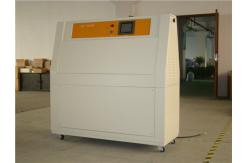 China Steel Plate UV Aging Test Chamber , Lamp Fabric UV Accelerated Weathering Testing Machine supplier