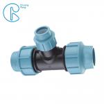 16 Bar PP Compression Fitting , Tube Reducing Compression Tee For Plastic Pipe Connect for sale