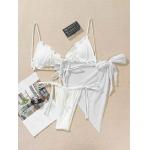 UPF Function white  Bathing Suit Two Pieces Summer Bikini Nylon Fabric