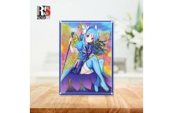 China Clear Sim Poly Holographic Game Card Sleeves Anime Trading Card Sleeves Yugioh supplier
