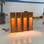 2mm Thickness Led Bollard Lights Outdoor Powder Coated Finish For Pathway