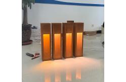 China 2mm Thickness Led Bollard Lights Outdoor Powder Coated Finish For Pathway supplier