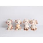 Custom Pottery Garden Ornaments Handmade Puppy Ceramic Garden Decor