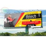 HD outdoor P10 Led Billboard LED display average consume 700 W/M² for sale
