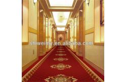 China Traditional style red PP corridor long carpet supplier