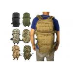 Outdoor Antiwear Molle Hiking Backpack , Polyester Military Camping Backpack for sale