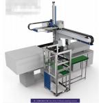 JB-IML1 Top Entry Grey IML scheme Injection Mould Robotic Arm For Phone Labeling Food Packing Robot arm for sale