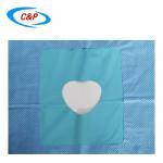 SMS PE Sterile Blue Craniotomy Drape Towel For Head Surgery