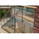Balustrade Infill Stainless Steel Cable Rope Mesh For Staircase 50 X 50mm Hole for sale