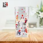 Food Packaging Stand Up Pouch With Cross Block Bottom And Cellophane Clear Treat