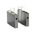 Glass Sliding Access Control Turnstiles Infrared Photocell Sensor Body Height for sale