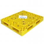 PP HDPE Yellow Plastic Pallets Stackable 100% Virgin Material