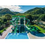 220 M3/H 12mm Fiberglass Water Park Slide For Children Water Park Play Equipment for sale