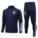 Long Drawstring Mens Football Training Tracksuit Italy Training Kit Set for sale