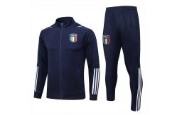 China Long Drawstring Mens Football Training Tracksuit Italy Training Kit Set supplier