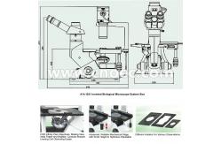 China Halogen Lamp 40X Inverted Optical Microscope Infinity Plan A14.1021 supplier