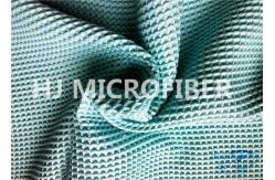 China Turquoise Blue Microfiber Waffle Cloth Polyester & Polyamide 300GSM supplier