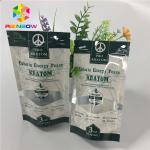 Resealable Smell Proof Mylar  Stand Up Pouches With Window for sale