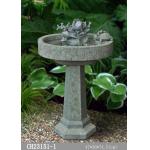 H 68CM Polyresin Solar Powered Water Feature With Lights for sale