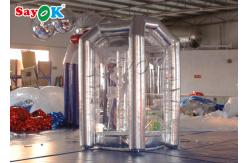 China Gray Cube Inflatable Grab Money Machine With Air Blower For Commercial supplier