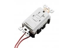 China Kitchen Or Washing Room Applied GFCI Socket 20A With Light Switch supplier