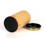 Elegant Paper Composite Cans Liquor Bottle Gift Canisters With Metal Slip Top for sale