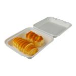 Microwavable Biodegradable Food Packaging Boxes , Custom Clamshell Box Take Out for sale