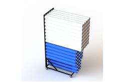 China 75 Roller Floor Standing Rack With 5 Columns Upright Pole supplier
