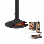 Custom Mid Century Modern Hanging Fireplace Create Space