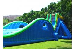 China Customized Size Commercial Outdoor Inflatable Slide With Silk Printing supplier