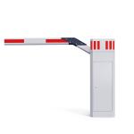 LED Light Integrated Boom Barrier Gate Vehicle Access Roadway Security Support Max 8 Meter for sale