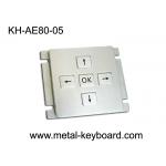 Customizable Stainless Steel Keypad 5 Keys For Industrial Console Area for sale