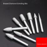 Granite Marble Brazed Diamond Tools , 10mm Die Grinder Diamond Bits for sale