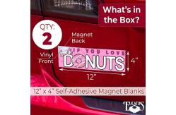 China Self Adhesive Custom Car Magnetic Bumper Stickers Flexible Magnet Material supplier