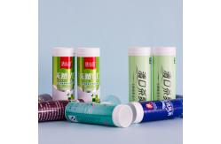 China PP Base Material Multivitamin Vitamin C Private Label Effervescent Tablet Cube Bottle supplier
