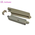 Tyco 90 Degree 50 Pin Solder Centronic Plug Connector With Plastic Cover Certificated UL for sale