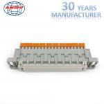 10 Pairs Krone Disconnection Module / Double Side Electrical Terminal Block