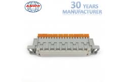 China 10 Pairs Krone Disconnection Module / Double Side Electrical Terminal Block supplier