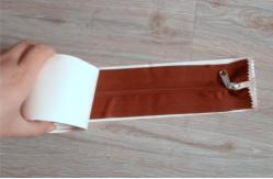 China Customized Close-End Self Adhesive Stick Zippers In Long Chain Free Cutting supplier