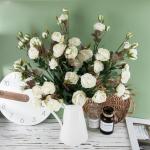 Multi-head artificial rose home decoration wedding artificial flowers for sale